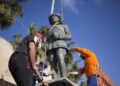 Acaban con la útlima efigie del dictador español Francisco Franco