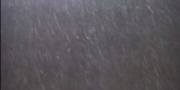 Cae aguanieve en Victoria por frío Ártico