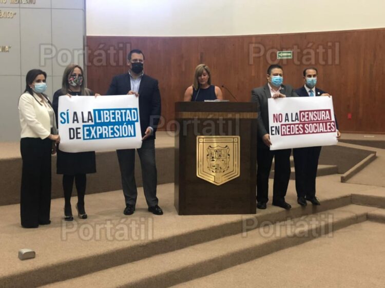 Protestan diputados de Tamaulipas contra Ricardo Monreal