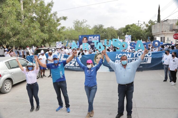 Recorre fórmula ganadora  del PAN colonias del oriente de Ciudad Victoria
