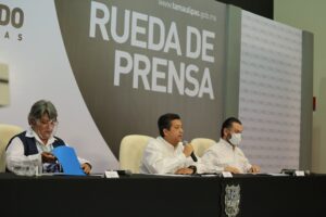 Conferencia de prensa del Gobernador de Tamaulipas