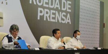 Conferencia de prensa del Gobernador de Tamaulipas