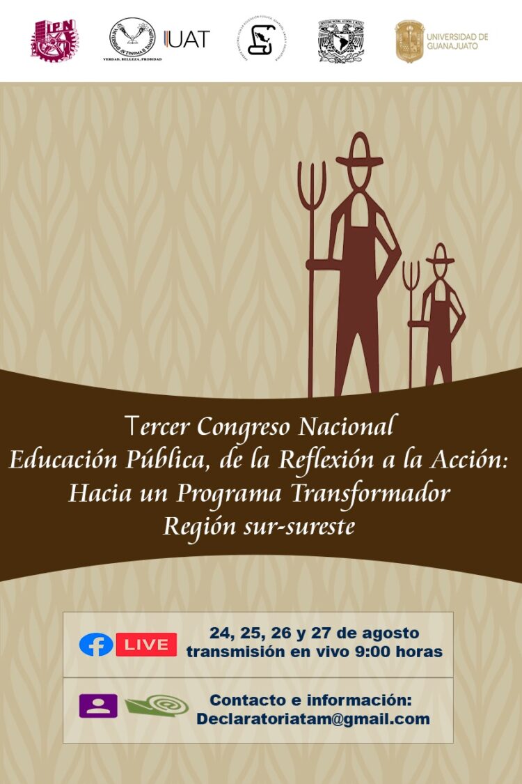 Convocan al Tercer Congreso de Educación Pública: de la Reflexión a la Acción
