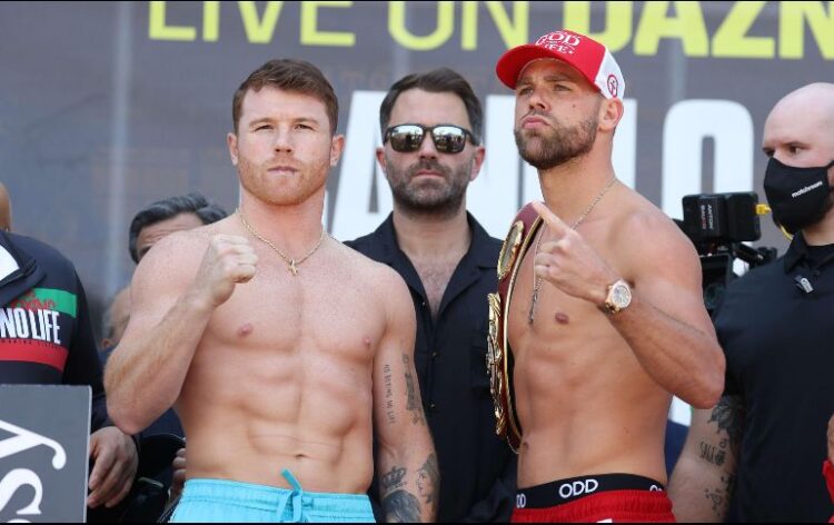 «Canelo» y Saunders pasan el pesaje y se declaran listos para pelear