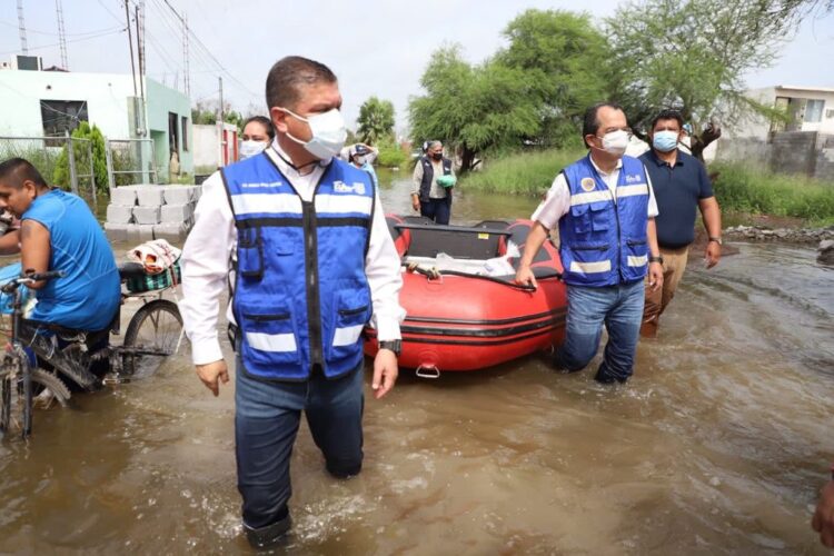 Suman 135 mil damnificados por lluvias en Matamoros