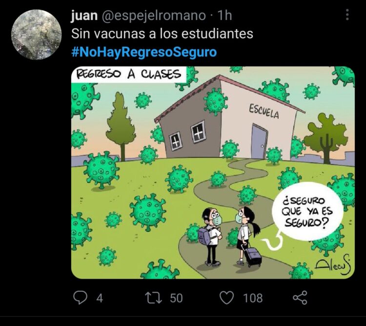 Mexicanos dicen a AMLO No hay regreso seguro a clases
