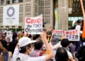 Protestan contra Juegos Olimpicos en Tokio
