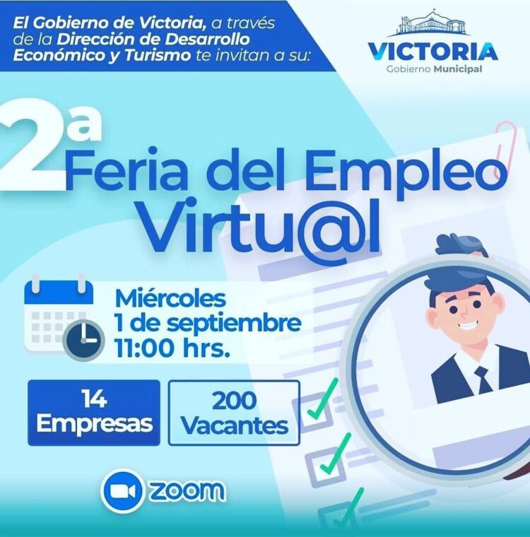 Anuncian Segunda Feria del Empleo en Victoria