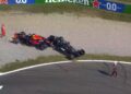 Terrible accidente  de Hamilton y Verstappen en el Gran Premio de Italia