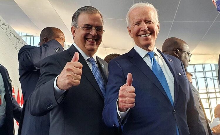 Ebrard sostiene encuentro con Joe Biden