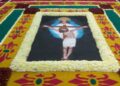 Artesano huamantleco cumple 50 años creando arte en tapetes y alfombras de aserrín