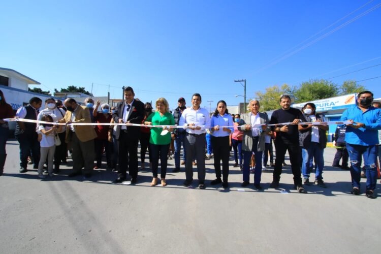 Entrega alcalde Lalo Gattás nueva obra de vialidad en sector oriente de Victoria