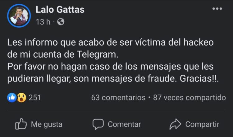 Ve Lalo Gattás ataque político en su contra