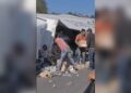 (Video) Vuelca tráiler en Veracruz; pobladores hacen rapiña mientras chofer agoniza