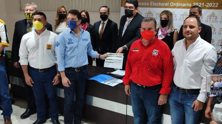 Registra coalición «Va por Tamaulipas» al Truko ante el IETAM