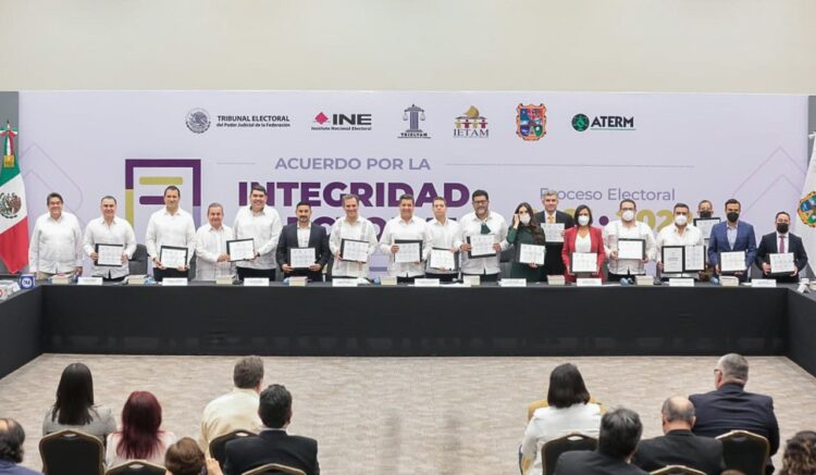 Firman Acuerdo por la Integridad de las elecciones Tamaulipas