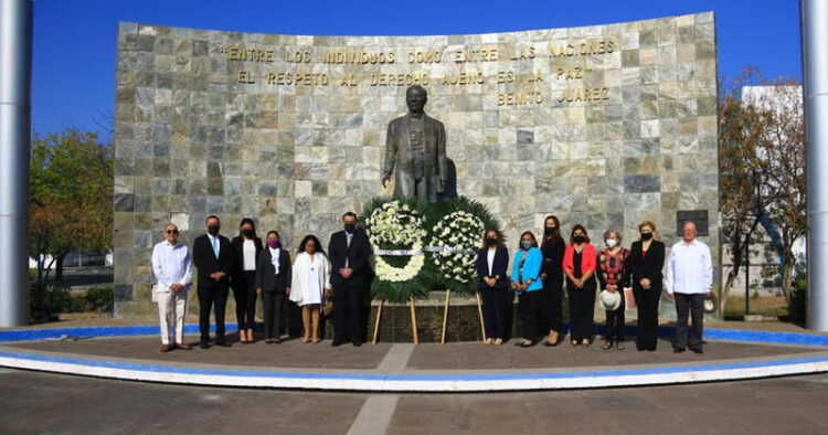 Conmemora Gobierno de Victoria 216 aniversario de natalicio de Benito Juárez.