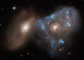 Una colisión de Galaxias crea un «Triángulo Espacial»