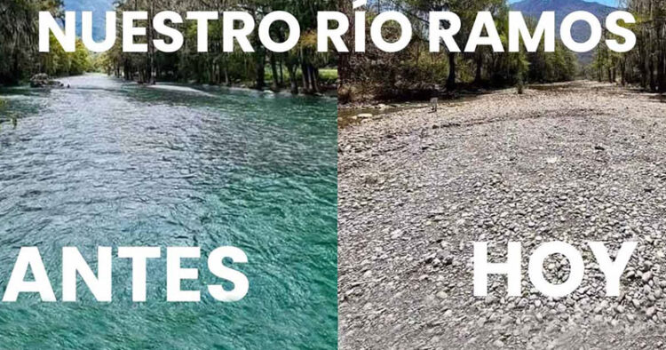 Pega sequía al río Ramos, en Nuevo León