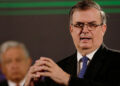 Anuncia Ebrard vuelo del AIFA a Qatar en la mañanera de AMLO