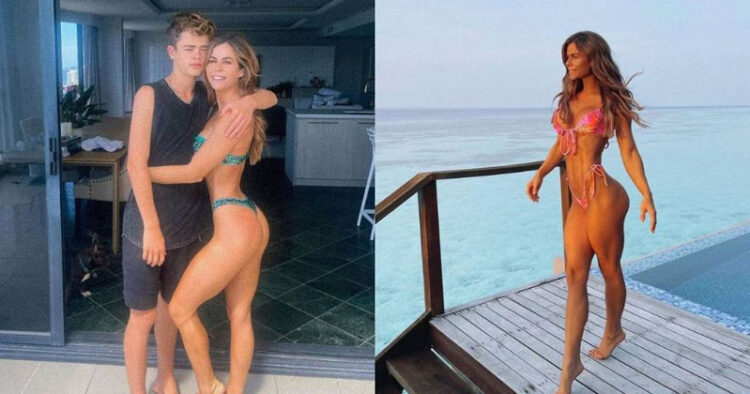 Mujer es atacada tras posar en bikini junto a su hijo de 15 años