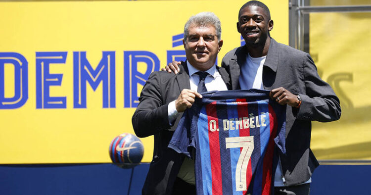 Barcelona anuncia  renovación de Dembélé