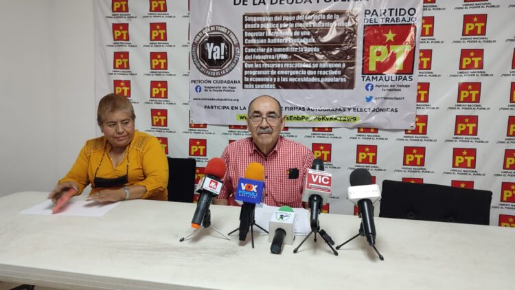 Pide PT de Tamaulipas que México suspenda el pago de la deuda externa por dos años 
