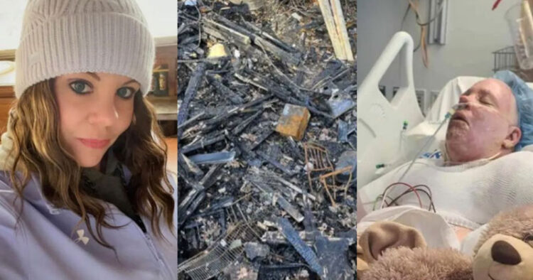 Mujer con COVID-19 no se dio cuenta de fuga de gas y explosión destruyó su casa
