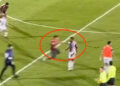 Aficionado entra a la cancha y golpea a jugador en la cara