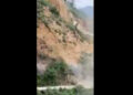 El impactante momento en que se desprende parte de un cerro en Chiapas