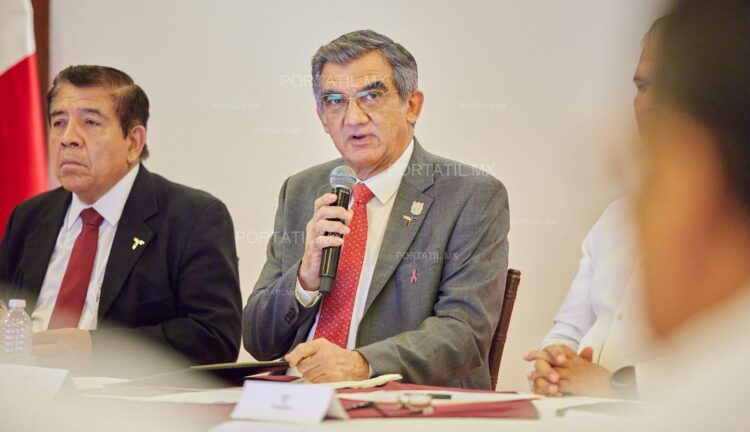 El gobernador de Tamaulipas, Américo Villarreal, pide fortalecer las acciones en Salud