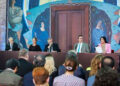 Entrega México a Argentina réplica del mural Retrato de Gabriela Mistral y Berta Singerman