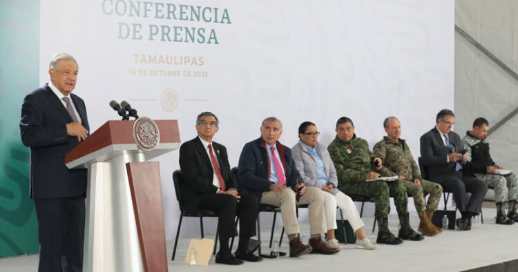 «Va en mejora la seguridad en Tamaulipas»: AMLO