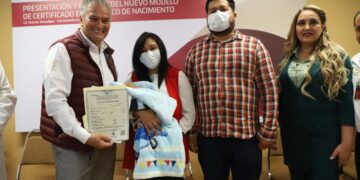 Implementan en Tamaulipas, el nuevo modelo de Certificado Electrónico de Nacimiento