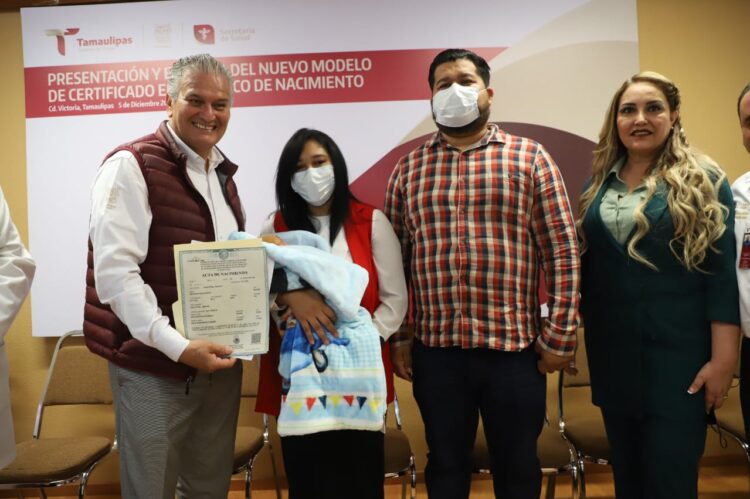 Implementan en Tamaulipas, el nuevo modelo de Certificado Electrónico de Nacimiento