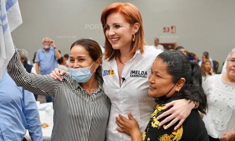 Recibe Imelda Sanmiguel apoyo de seguidores en Tampico