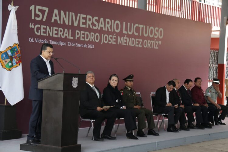 Conmemora Municipio 157 Aniversario luctuoso del Gral. Pedro J. Méndez