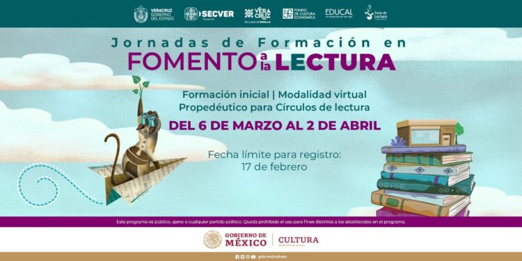 Invita a las Jornadas de Formación en Fomento a la Lectura 2023 en Veracruz