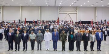 Asiste Alcalde a ceremonia del Día de la Bandera presidida por Américo Villarreal