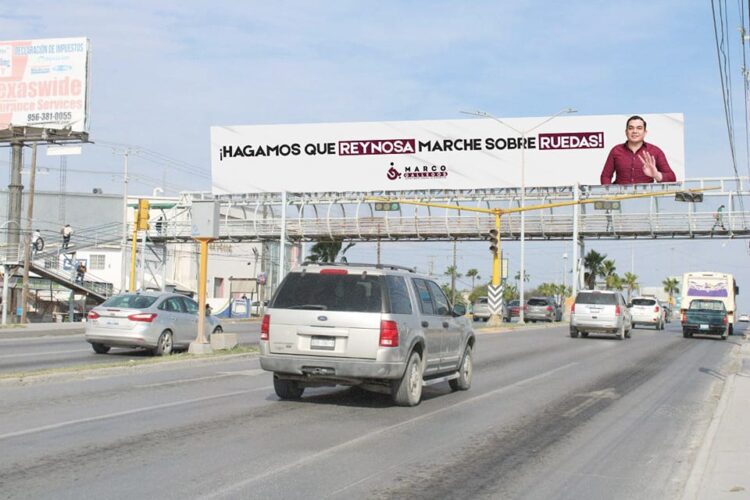 Se “destapa” diputado de Morena con anuncios panorámicos en Reynosa