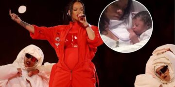 Rihanna publica la primera foto familiar con su bebé