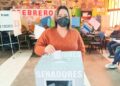 Emite su voto Verónica Aguirre,  titular de la SEBIEN