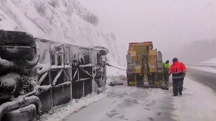 Tormenta de nieve paraliza Croacia