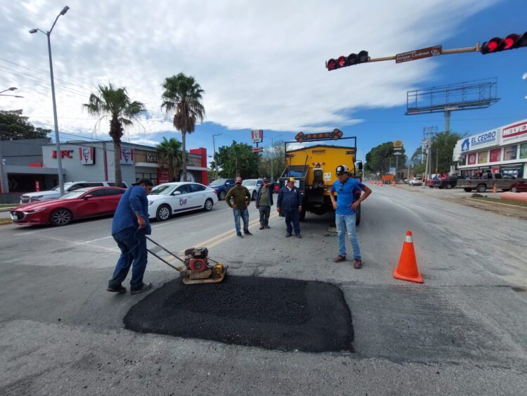 Lleva Municipio programa de bacheo a más colonias
