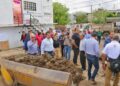 Supervisa alcalde zona afectada por lluvias y desazolve de drenes