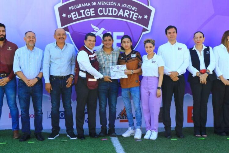 Inauguran Lucy y Lalo torneo juvenil Fut7 «Elige Cuidarte»