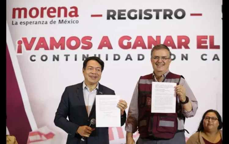 Marcelo Ebrard se registra como el primer precandidato presidencial de Morena