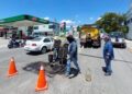 Con las medidas preventivas, continúa bacheo en la ciudad