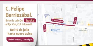 Anuncian suspensión de vialidad por obra de concreto hidráulico