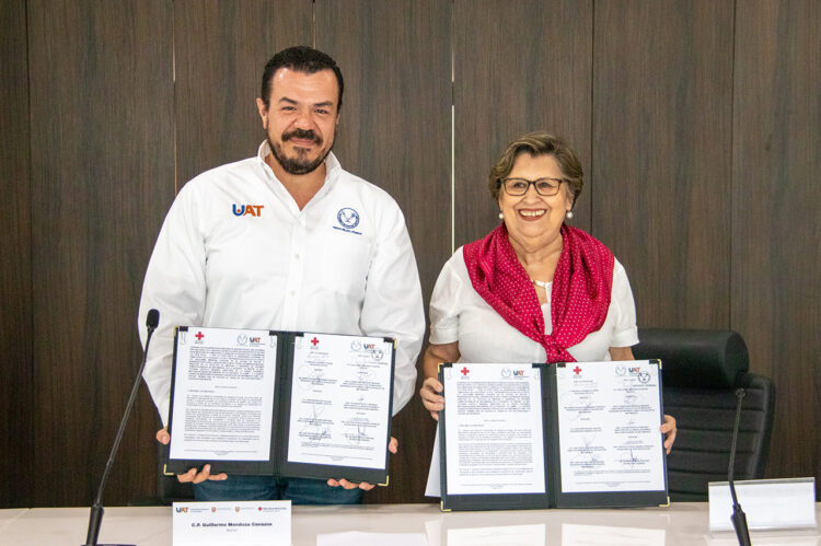 La UAT y Cruz Roja Tamaulipas firman convenio de servicio social